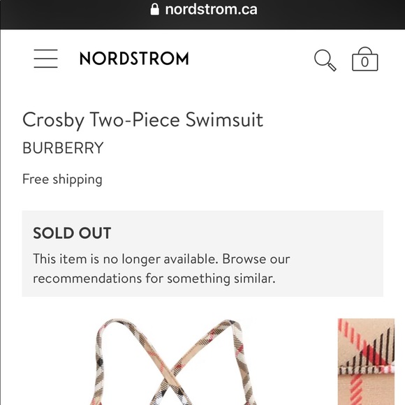 BURBERRY 2 PC Swimsuit - Picture 2 of 2